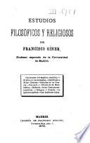 Estudios filosóficos y religiosos