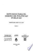 Estudios para el diseño de políticas públicas