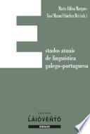 Estudos atuais de lingüística galego-portuguesa