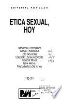 Etica sexual, hoy