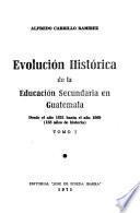 Evolución histórica de la educación secundaria en Guatemala, desde el año 1831 hasta el año 1969