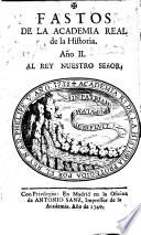 Fastos de la Real Academia Española de la Historia