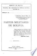 Fastos militares de Bolivia