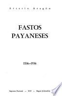 Fastos payaneses, 1536-1936