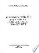 Fernando Ortiz en sus cartas a José Ma. Chacón