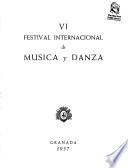 Festival Internacional de Música y Danza. [Programa del festival]