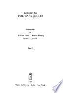 Festschrift für Wolfgang Zeidler