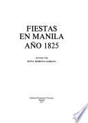 Fiestas en Manila año 1825