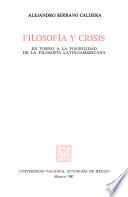 Filosofía y crisis
