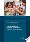 Fomento de la Educación-STEM y la Modelización Matemática para profesores