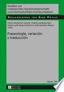 Fraseología, variación y traducción