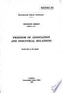 Freedom of Association and Industrial Relations