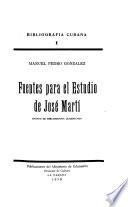 Fuentes para el estudio de José Martí