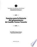 Fuentes para la historia del pensamiento de Camilo Torres Tenorio