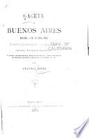 Gaceta de Buenos Aires desde 1810 hasta 1821