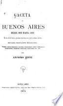 Gaceta de Buenos Aires desde 1810 hasta 1821