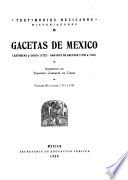 Gacetas de México: 1737 a 1742