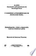 Globalización, crisis y desarrollo rural en América Latina