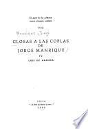 Glosas a las coplas de Jorge Manrique