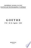 Goethe, 1749-28 de agosto-1949