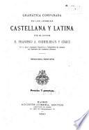 Gramática comparada de las lenguas castellana y latina