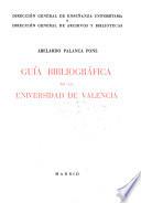 Guía bibliográfica de la Universidad de Valencia