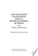 Guía de fuentes cuantitativas para la historia económica de España