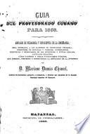 Guía del profesorado Cubano para 1868