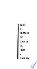 Guía y planos de calles de Lima y Callao
