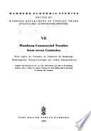 Hamburg Commercial Treaties from Seven Countries