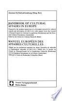 Handbook of Cultural Affairs in Europe