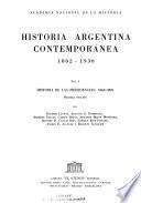 Historia argentina contemporánea: segunda seccion . Historia de las presidencias: 1898-1930