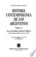 Historia contemporánea de los argentinos: La reacción conservadora (12 de octubre de 1928 al 3 de junio de 1946)