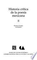 Historia crítica de la poesía mexicana