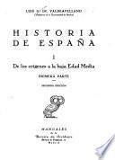 Historia de España: primera parte