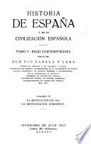Historia de España y de la civilización española: Zabala y Lera, P. Edad contemporánea. 2 v