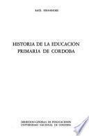 Historia de la educación primaria de Córdoba