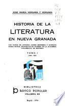 Historia de la literatura en Nueva Granada: 1538-1790