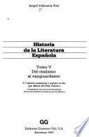 Historia de la literatura española: Del realismo al vanguardismo
