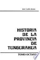 Historia de la Provincia de Tungurahua