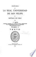 Historia de la Real Universidad de San Felipe de Santiago de Chile