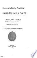 Historia de la Real y Pontificia Universidad de Cervera