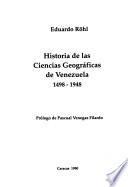 Historia de las ciencias geográficas de Venezuela, 1498-1948