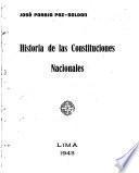 Historia de las constituciones nacionales