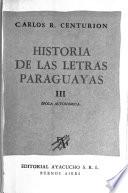 Historia de las letras paraguayas
