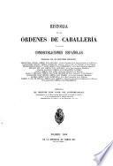 Historia de las ordenes de caballeria y de las condecoraciones Españolas