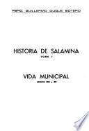 Historia de Salamina: Vida municipal, siglos XIX y XX