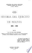 Historia del Ejército de Bolivia, 1825-1932