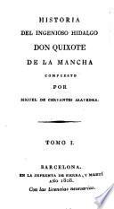 Historia del ingenioso hidalgo don Quixote de la Mancha: (XXX,336,[6] p.)