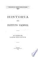 Historia del Instituto nacional